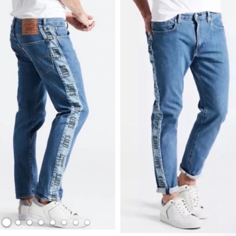 Levi’s Premium Hi-Ball Relaxed Jean Logo Stripe 34W 34/29